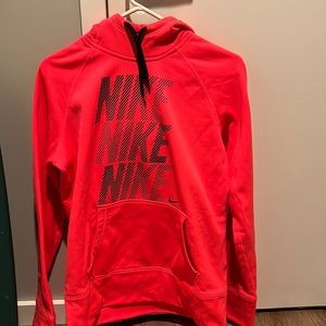 Neon pink Nike hoodie